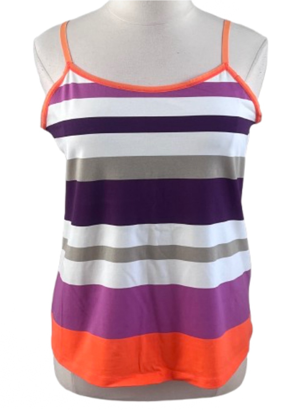 Stretch Striped Spaghetti Strap Tank
